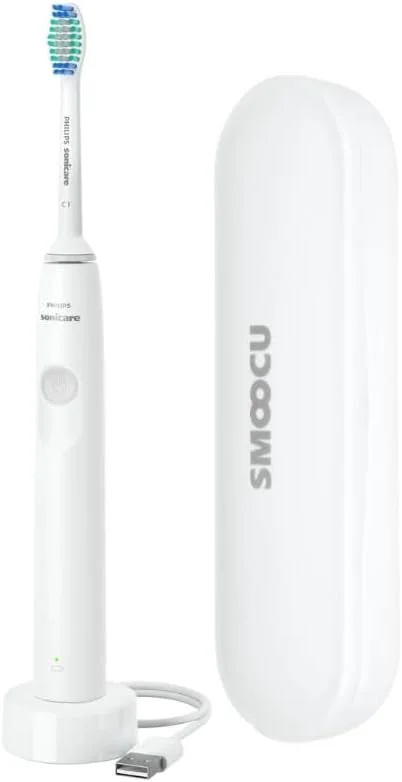 مسواک برقی شارژی Philips Sonicare DailyClean با جعبه Smoocu، SmarTimer و Quadpacer