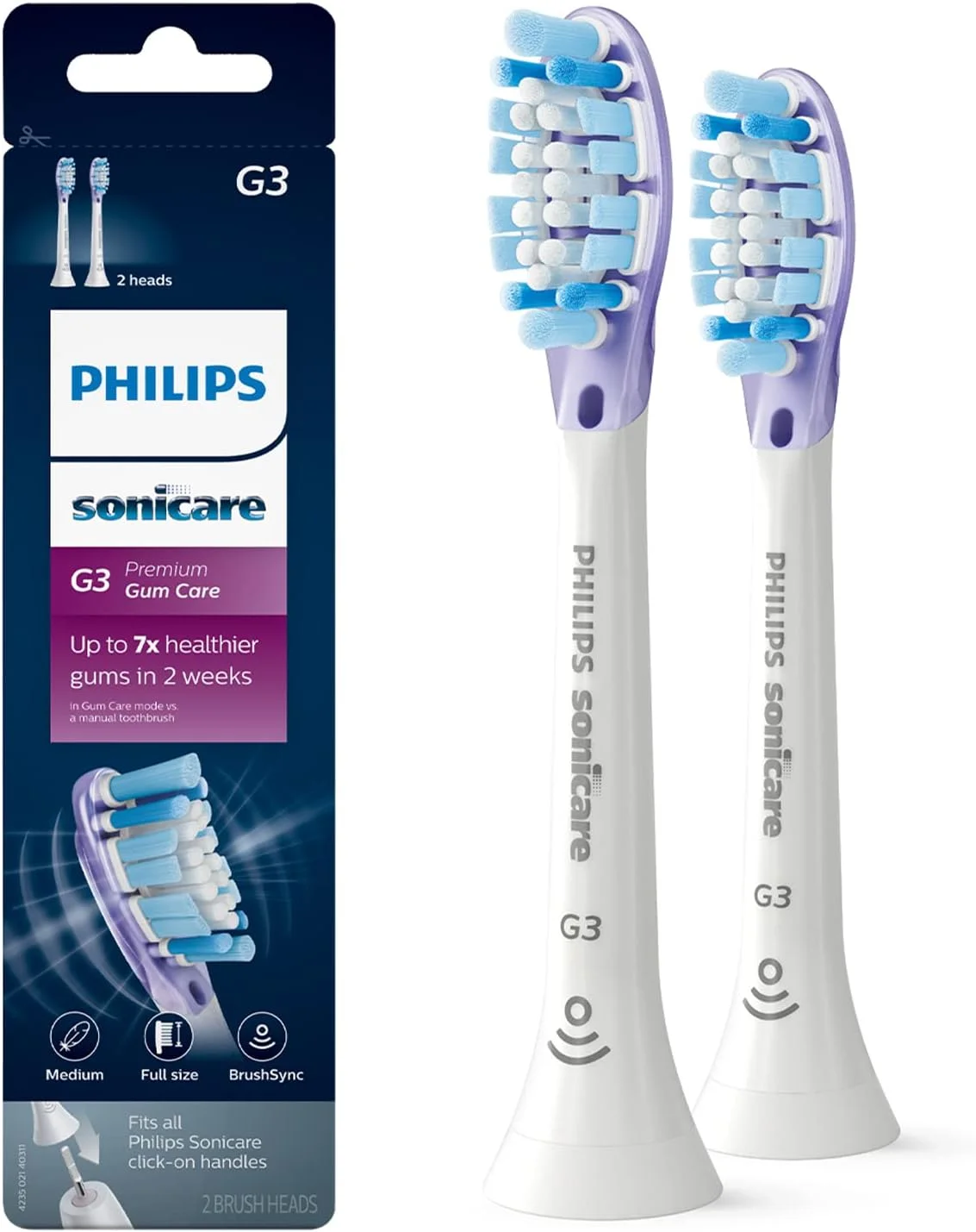 سری برس مراقبت از لثه Philips Sonicare HX9052/17 با فناوری RFID برای Diamond Clean Smart، سفید