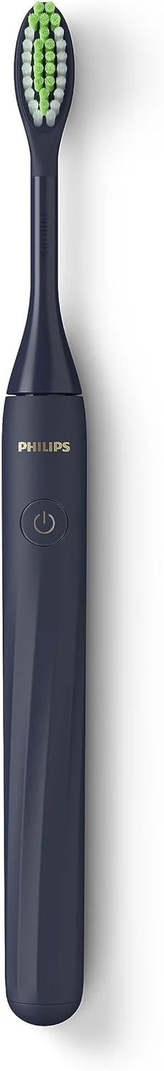 مسواک برقی باتری خور فیلیپس سونیکر وان، آبی نیمه شب، HY1100/04 به همراه 2 سری مسواک، آبی نیمه شب، BH1022/04