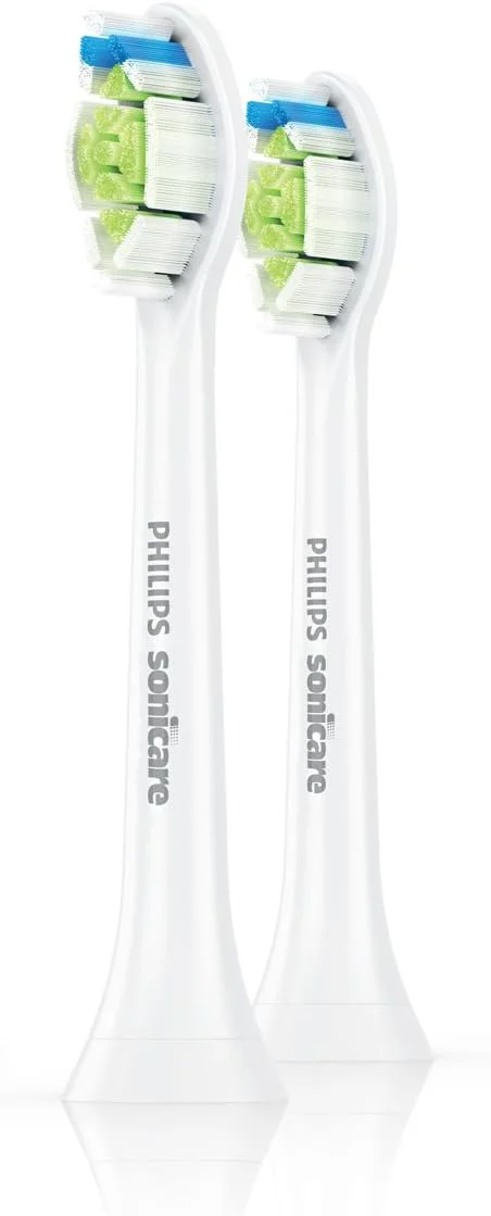 سری یدک مسواک برقی فیلیپس Sonicare DiamondClean مدل HX6062/64، سفید، بسته 2 عددی