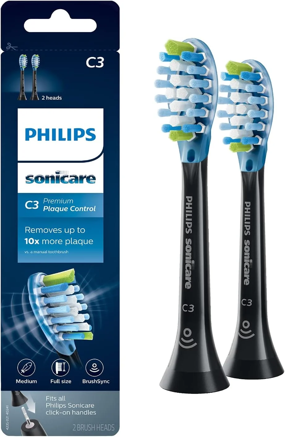 سری برس استاندارد فیلیپس HX9042/07 Sonicare برای مسواک سونیک، 2 عددی