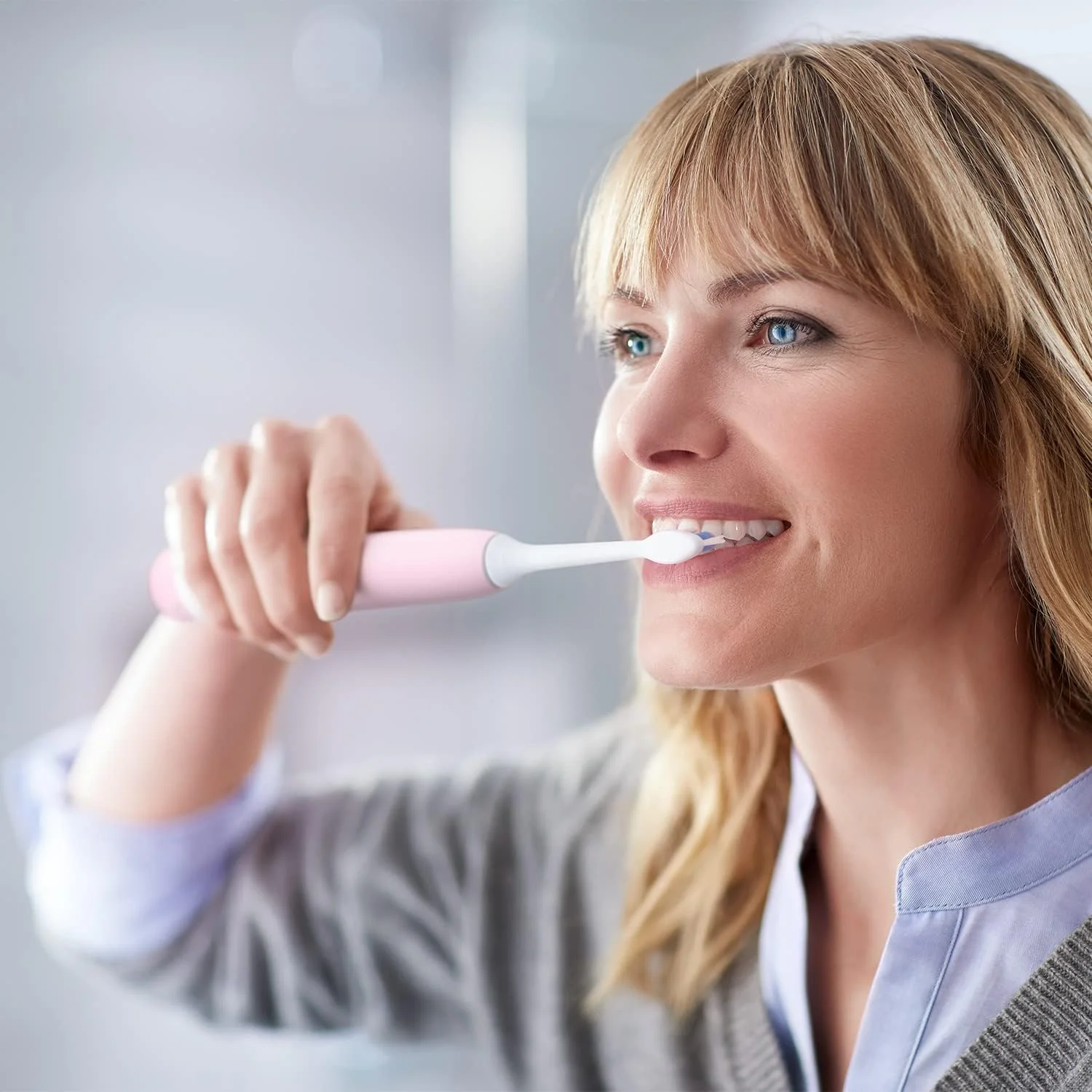 سری یدک مسواک برقی فیلیپس Sonicare Optimal Plaque Defense White BrushSync (سازگار با تمام دسته های Philips Sonicare)، بسته 4 عددی