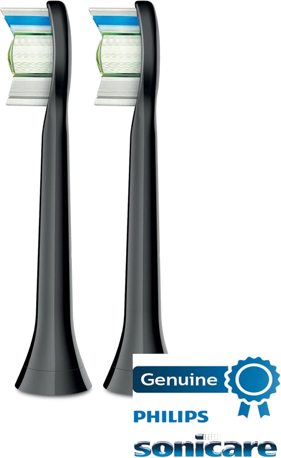 سری یدک مسواک برقی فیلیپس Sonicare DiamondClean، مشکی، بسته 2 عددی، HX6062/94