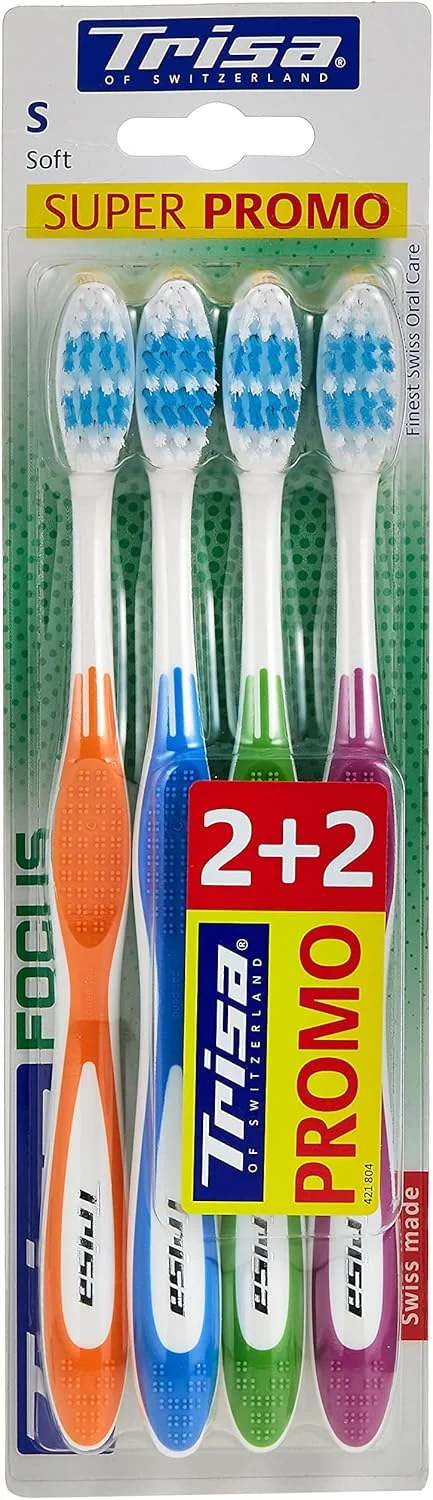 مسواک نرم تریزا فوکوس (بسته 4 عددی)