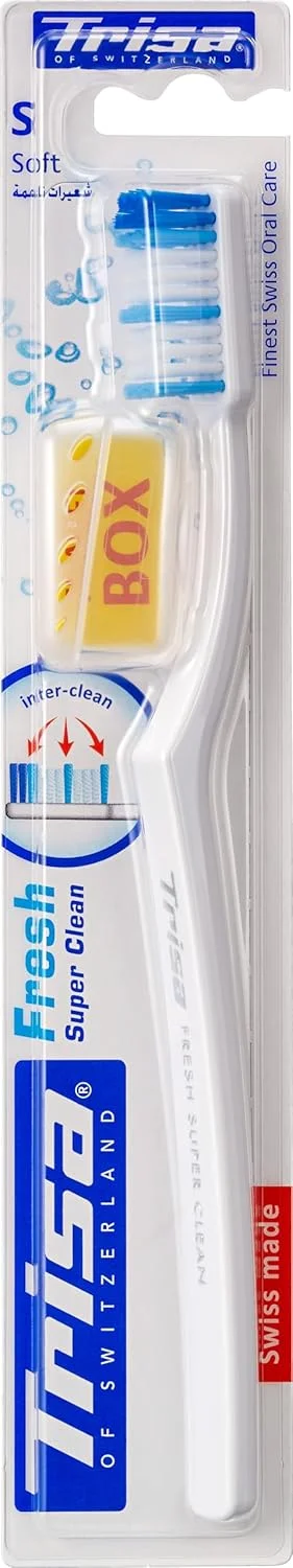 مسواک نرم تریزا فرش سوپر کلین با درپوش مسافرتی، متنوع