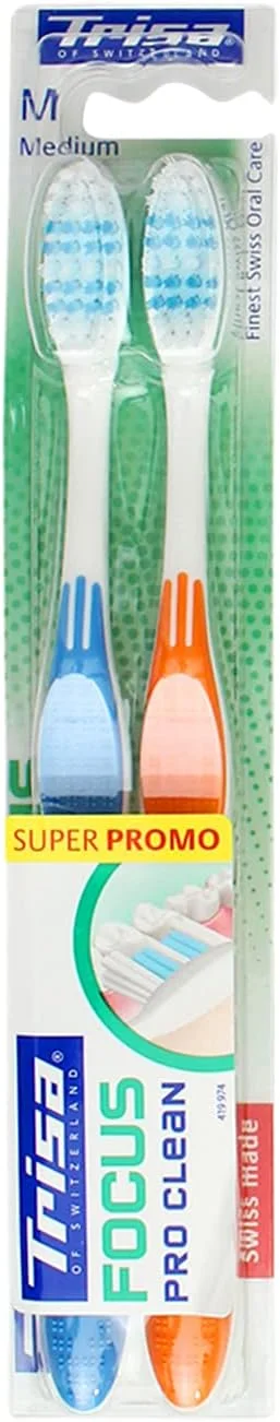 مسواک متوسط دوتایی تریزا فوکوس