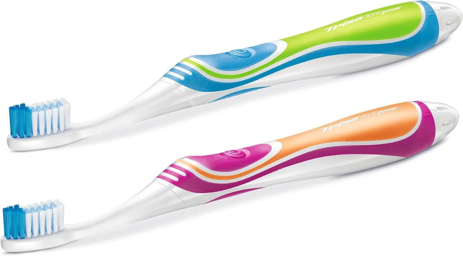 مسواک برقی باتری خور Trisa Sonic Power Young Edition با سر فشرده، ساخت سوئیس، مناسب برای کودکان 3 سال به بالا