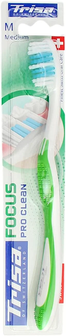 مسواک متوسط Trisa Focus - یخی