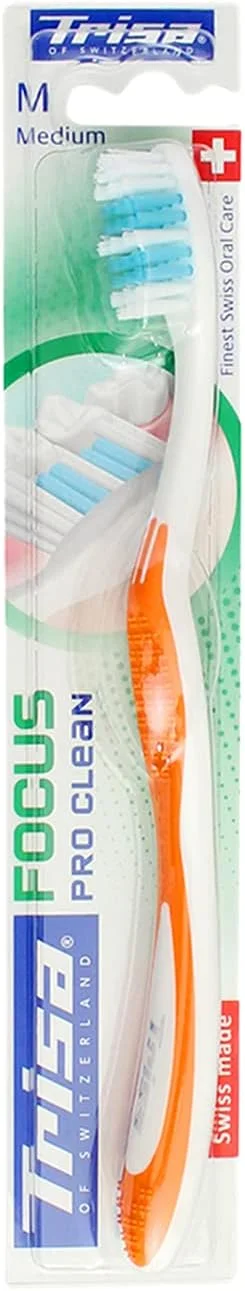 مسواک متوسط Trisa Focus - یخی