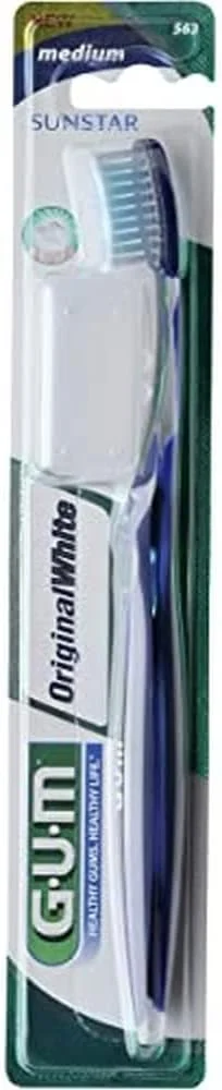 مسواک اورجینال سفید کننده سان استار - برس متوسط - پاک کننده عالی لکه - پاک کننده موثر پلاک از دندان ها و خط لثه - تمیز کننده عمیق - رنگ های متنوع