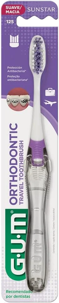 مسواک نرم مسافرتی Gum Ortho 125 M