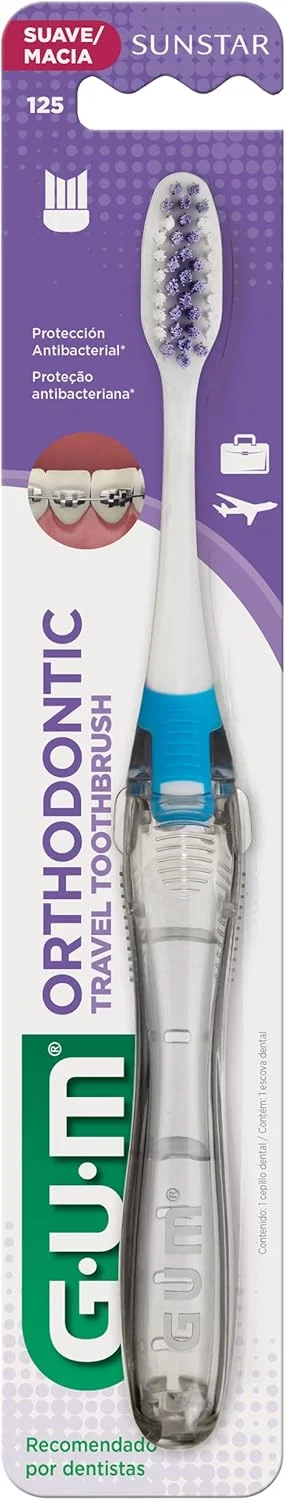 مسواک نرم مسافرتی Gum Ortho 125 M