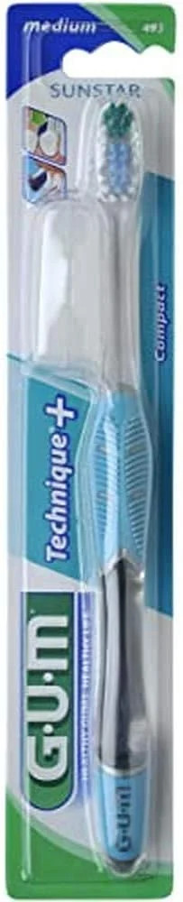 مسواک با برس متوسط و دسته چهارتایی - تکنیک پیشرفته مسواک زدن - حذف موثر پلاک بین دندان ها - مراقبت بهینه از دهان - رنگ های متنوع