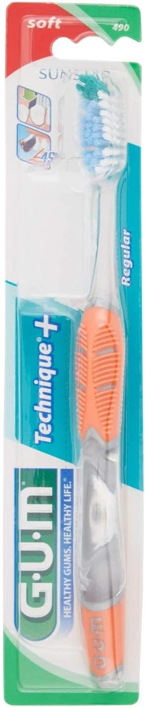 مسواک با برس نرم و دسته چهارگانه - تکنیک پیشرفته مسواک زدن - حذف موثر پلاک بین دندان ها - مراقبت بهینه از دهان و دندان - رنگ های متنوع