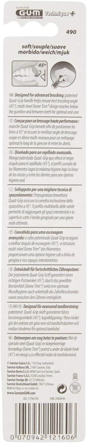 مسواک با برس نرم و دسته چهارگانه - تکنیک پیشرفته مسواک زدن - حذف موثر پلاک بین دندان ها - مراقبت بهینه از دهان و دندان - رنگ های متنوع