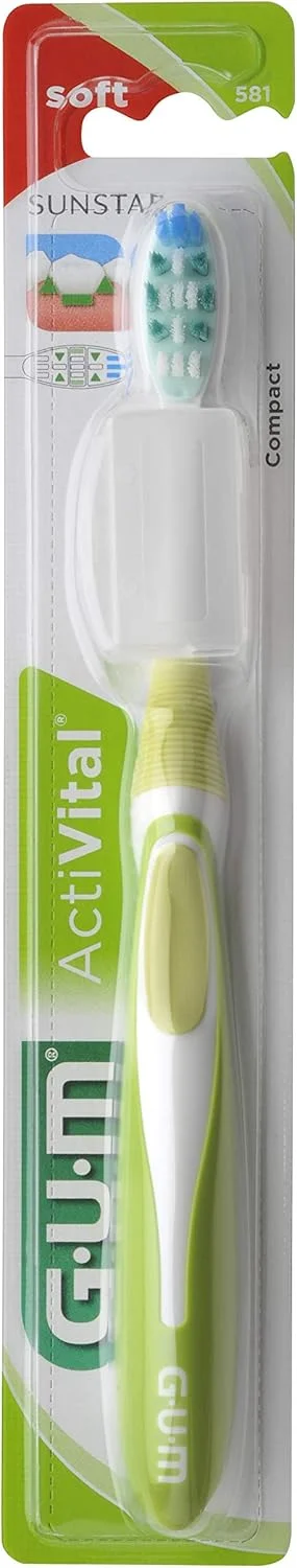 مسواک Activital با برس نرم - جلوگیری از التهاب لثه - از بین بردن پلاک از دندان ها و لثه - تمیز کردن عمیق و موثر - سر فوق العاده باریک - دسته محکم - رنگ های متنوع