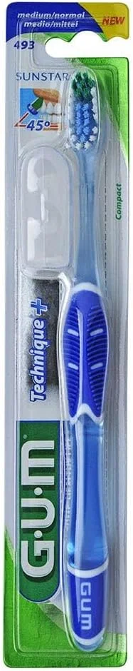 مسواک متوسط کامپکت جی یو ام تکنیک 493