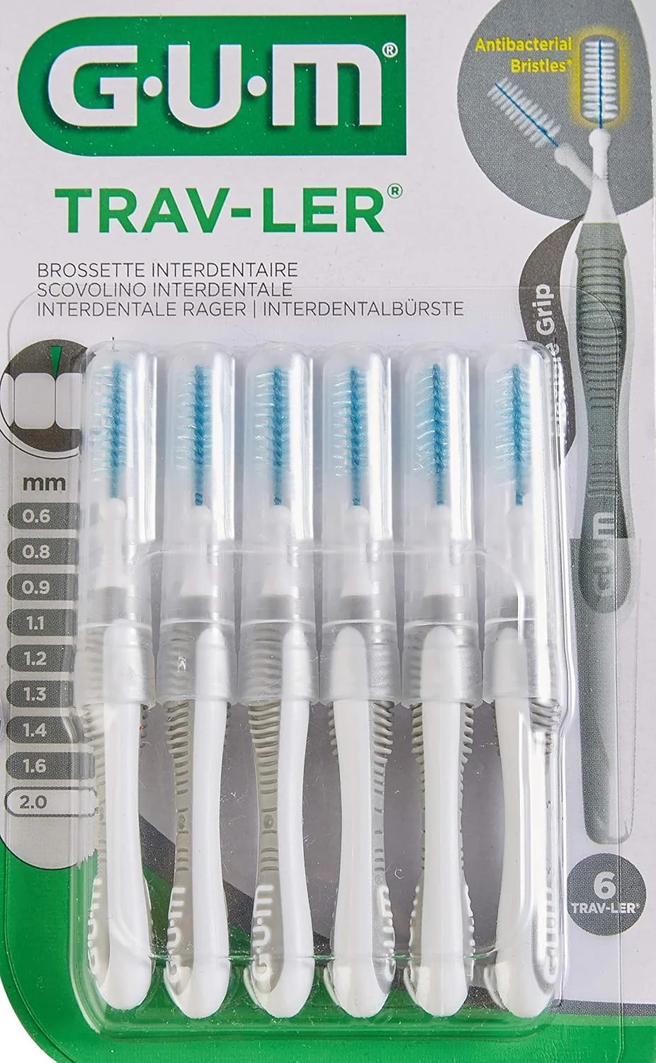 مسواک دستی بین دندانی GUM، 100 گرم