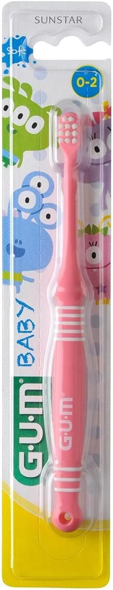 مسواک کودک GUM مناسب 0 تا 2 سال - رنگ تصادفی
