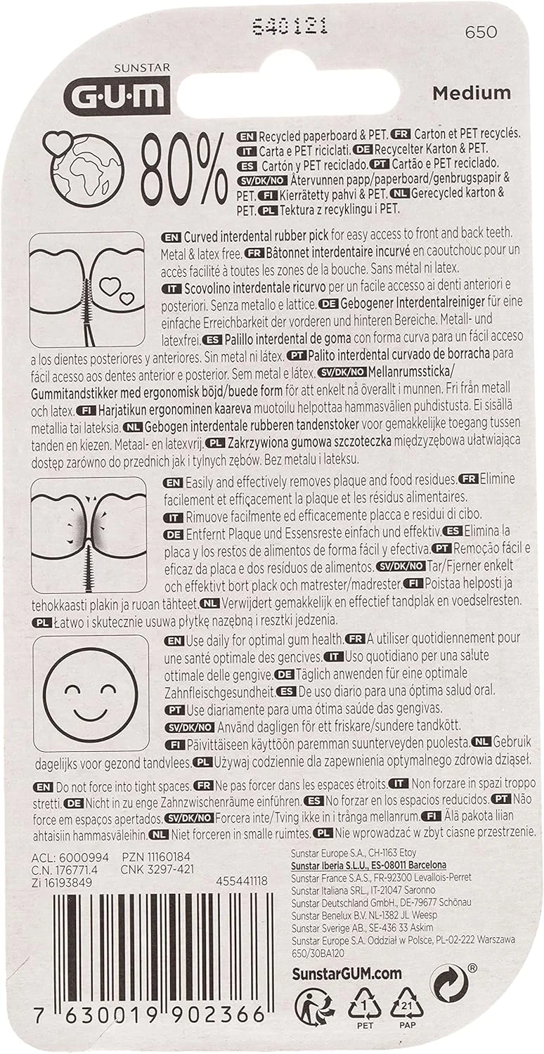 مسواک های نرم و پیشرفته لثه - دارای برس های لاستیکی نرم و منعطف - حاوی فلوراید - به طور ایمن پلاک و ذرات غذا را از بین می برد - لثه ها را تحریک می کند - دارای جعبه مسافرتی مناسب - 30 عدد