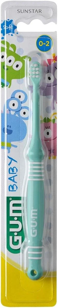 مسواک کودک GUM مناسب 0 تا 2 سال - رنگ تصادفی