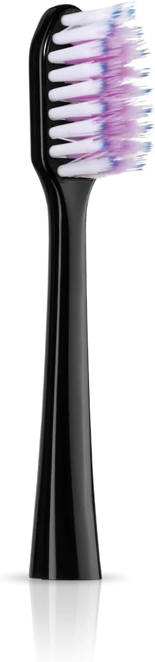 سری یدک مسواک برقی GUM Sonic، برس های باریک برای تمیز کردن زیر خط لثه، مشکی 2 عددی (بسته 2 تایی)