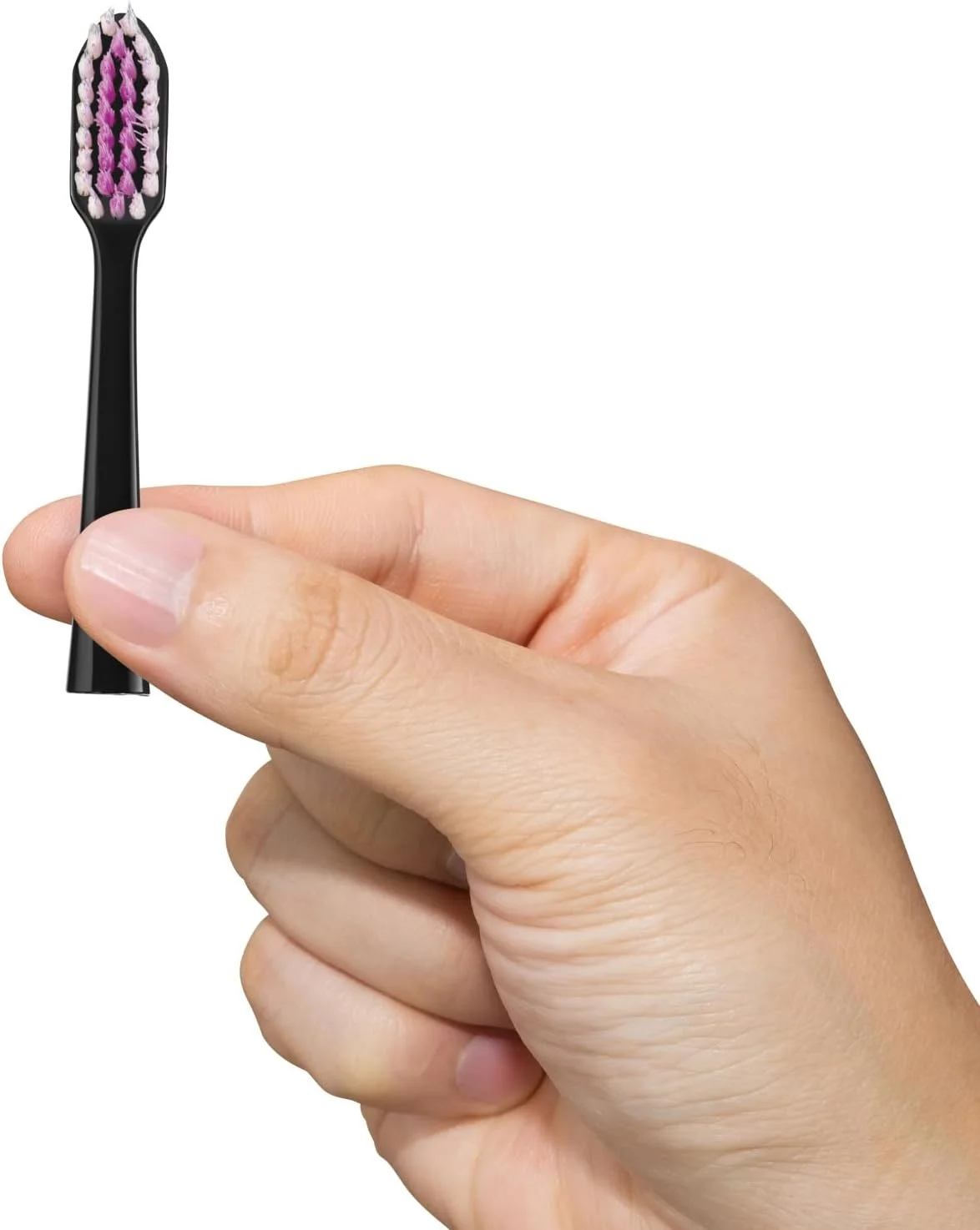 سری یدک مسواک برقی GUM Sonic، برس های باریک برای تمیز کردن زیر خط لثه، مشکی 2 عددی (بسته 2 تایی)