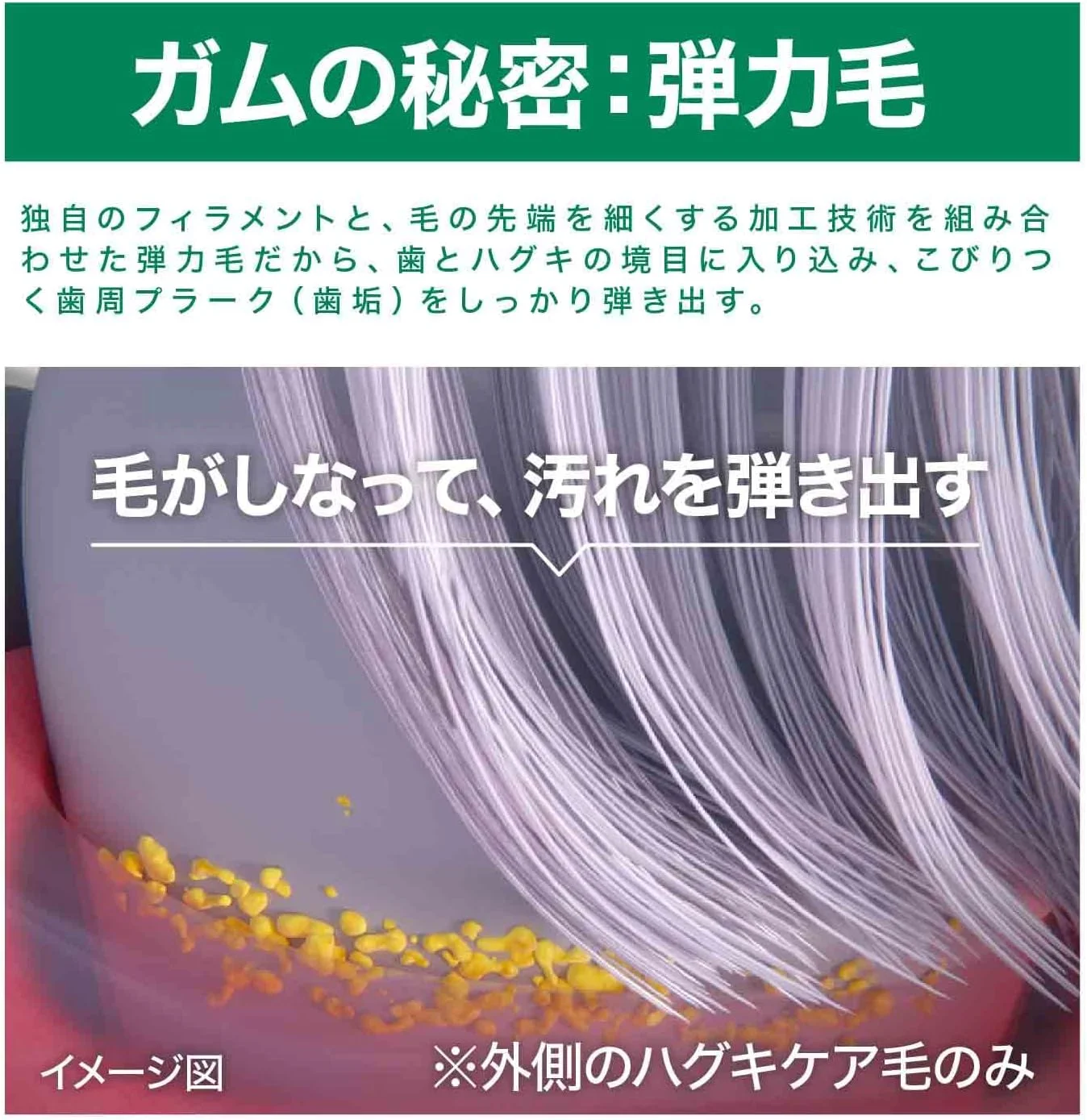 مسواک دندان GUM Periodontal Pro Care #388 [سر فشرده 3 ردیفه، موهای مناسب مراقبت از لثه]