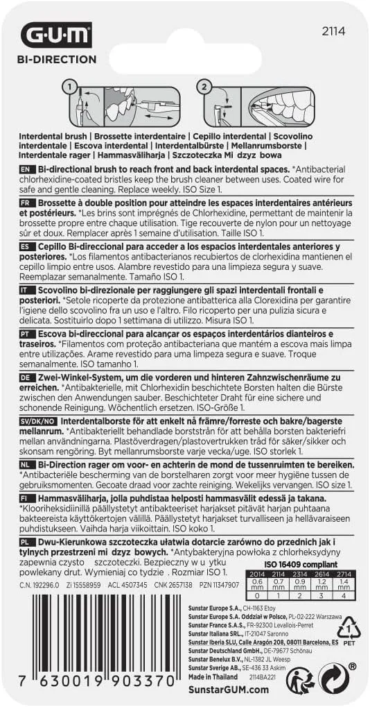 مسواک بین دندانی جی یو ام Cep Interdent Bi-Direc Ultramic 2114 مسواک بین دندانی جی یو ام Cep Interdent Bi-Direc Ultramic 2114