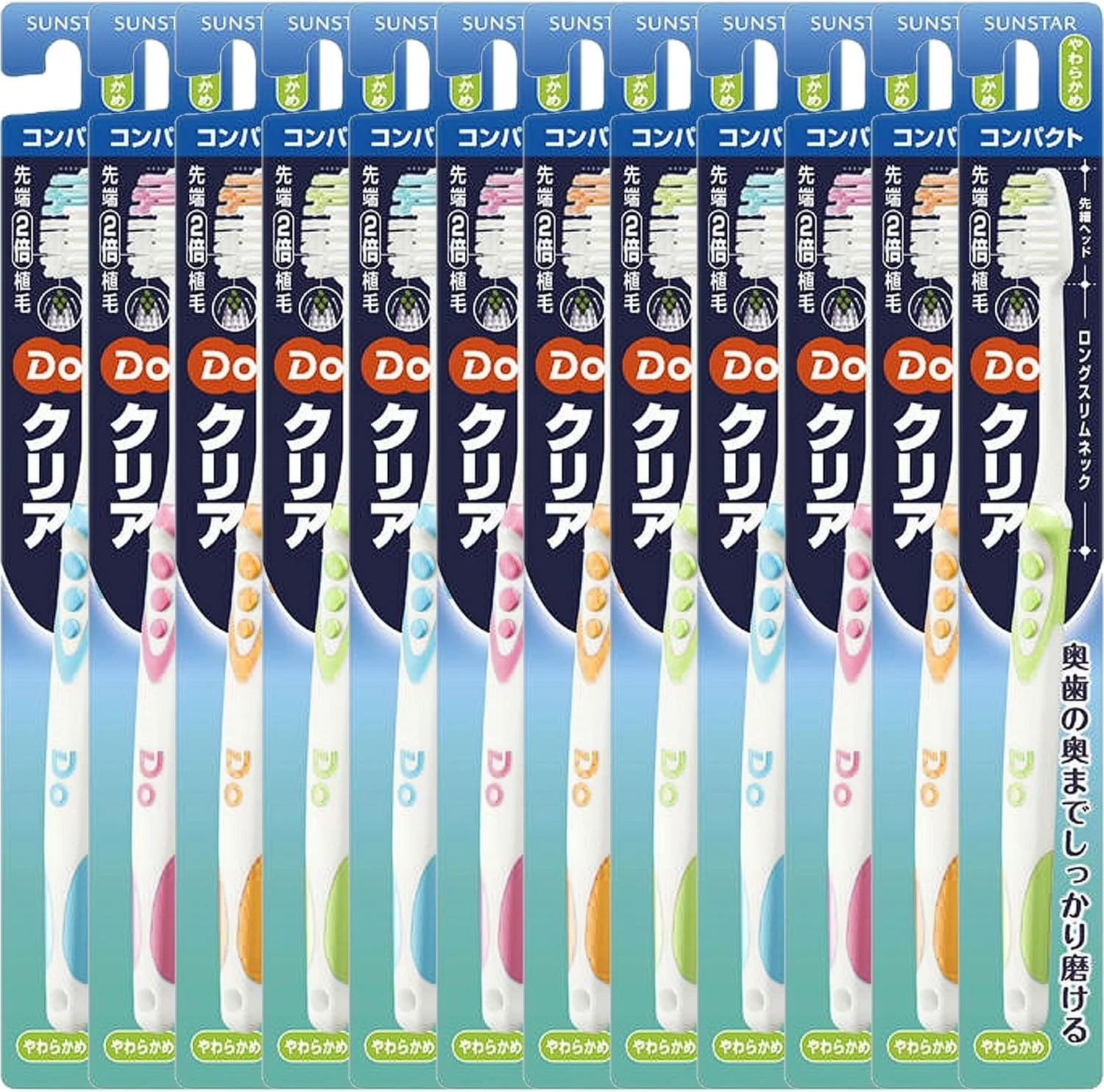 مسواک نرم Do Clear [سر کوچک] بسته 12 عددی