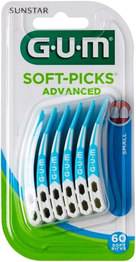 GUM 649 SOFTPICKS Advanced بسته کوچک 60 عددی مشکی استاندارد