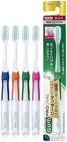 مسواک دندان لثه Gum Pro Care مدل 588 نرمال (بسته 6 عددی) مسواک دندان لثه Gum Pro Care مدل 588 نرمال (بسته 6 عددی)