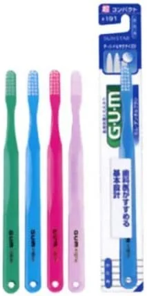 مسواک دندان GUM، سه ردیفه، سر بسیار فشرده، برس سفت مسواک دندان GUM، سه ردیفه، سر بسیار فشرده، برس سفت