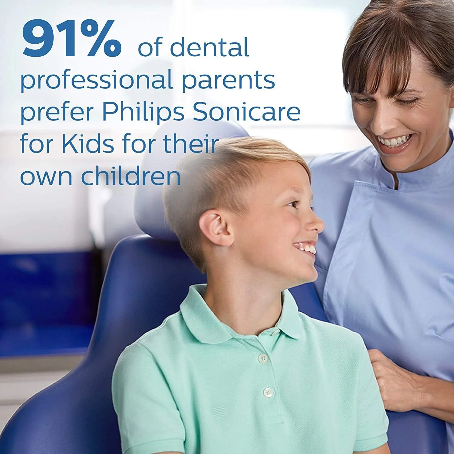 مسواک برقی شارژی کودکانه فیلیپس Sonicare با اتصال بلوتوث، تعاملی برای مسواک زدن بهتر، آبی مسواک برقی شارژی کودکانه فیلیپس Sonicare با اتصال بلوتوث، تعاملی برای مسواک زدن بهتر، آبی