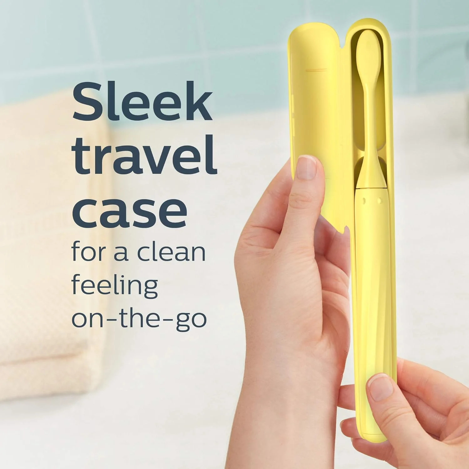 مسواک برقی باتری خور فیلیپس وان بای سونیکر، زرد انبه ای، HY1100/02 مسواک برقی باتری خور فیلیپس وان بای سونیکر، زرد انبه ای، HY1100/02