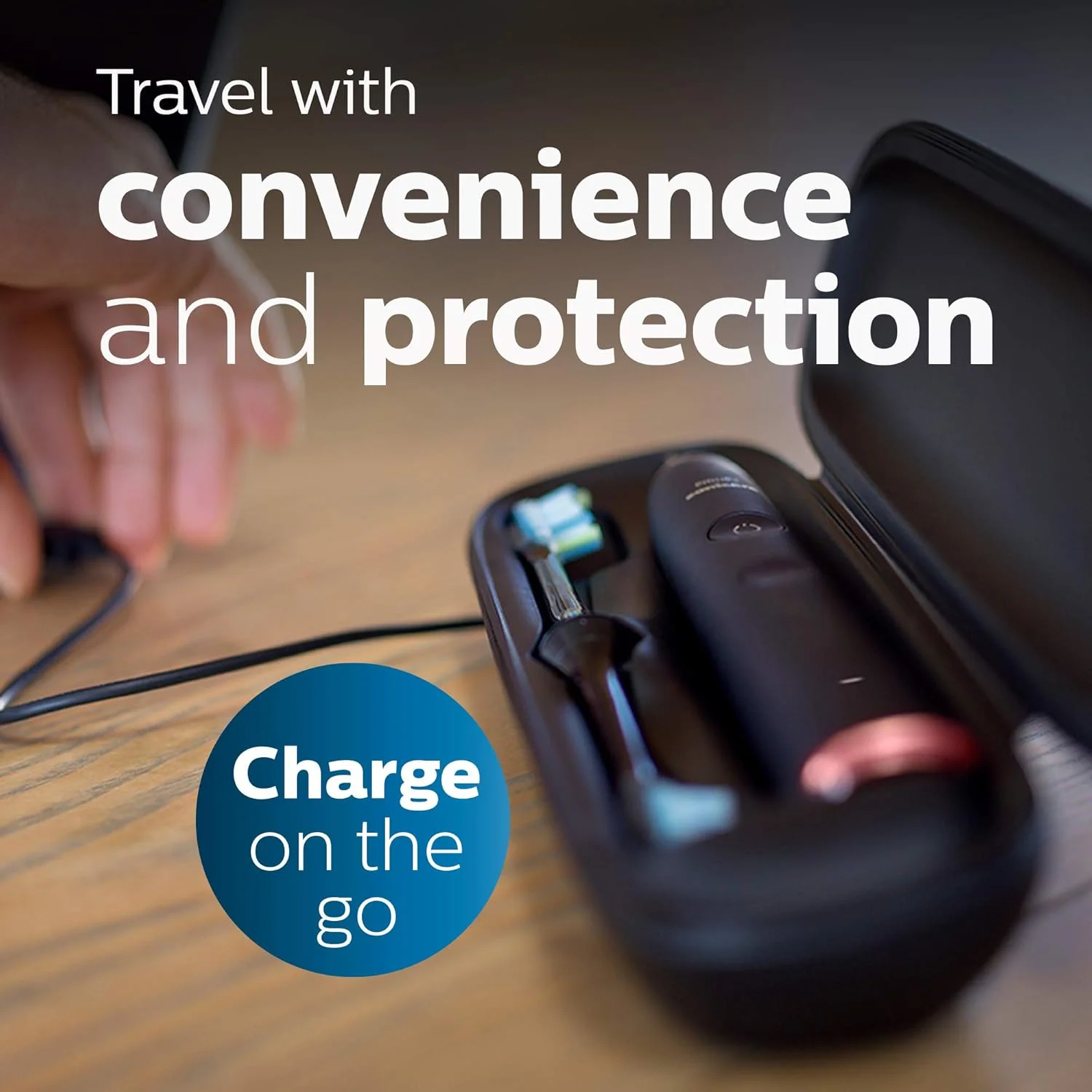 مسواک برقی شارژی هوشمند Sonicare Philips DiamondClean 9750، آبی قمری، HX9954/56 مسواک برقی شارژی هوشمند Sonicare Philips DiamondClean 9750، آبی قمری، HX9954/56