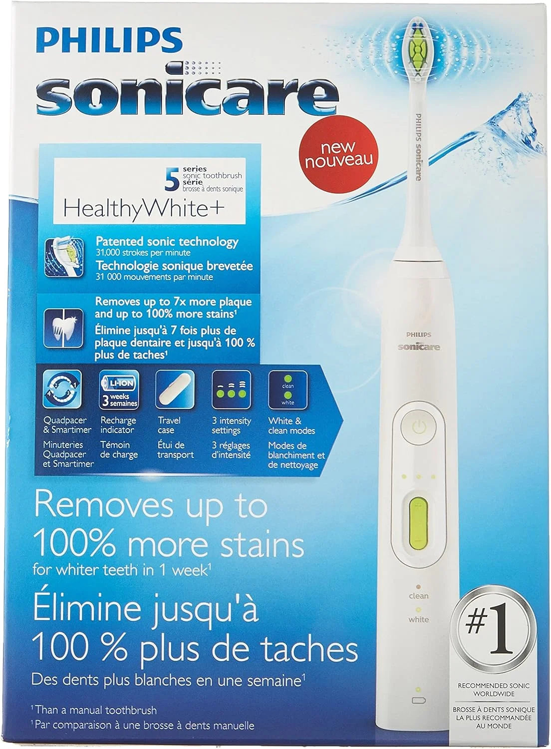 مسواک برقی سونیک فیلیپس مدل Healthy White Sonic، Hx8911/02، ۴۵۰ گرم مسواک برقی سونیک فیلیپس مدل Healthy White Sonic، Hx8911/02، ۴۵۰ گرم