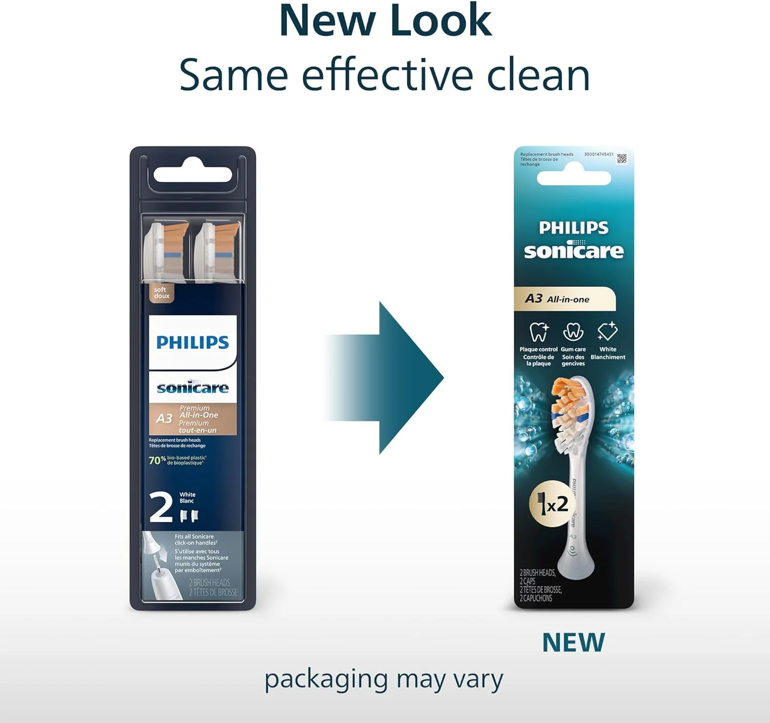 سری یدک مسواک برقی اورجینال Philips Sonicare A3 All-in-One، سفید، بسته 2 عددی، HX9092/77 سری یدک مسواک برقی اورجینال Philips Sonicare A3 All-in-One، سفید، بسته 2 عددی، HX9092/77