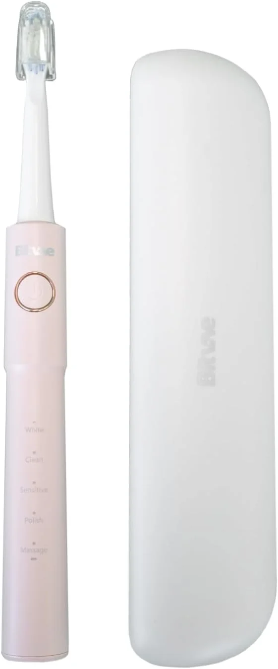 مسواک برقی سونیک Bitvae E11 – صورتی، با 8 سری جایگزین و کیف مسافرتی H4، دارای 5 حالت تمیز کردن، تایمر هوشمند، مسواک قابل شارژ برای بزرگسالان مسواک برقی سونیک Bitvae E11 – صورتی، با 8 سری جایگزین و کیف مسافرتی H4، دارای 5 حالت تمیز کردن، تایمر هوشمند، مسواک قابل شارژ برای بزرگسالان