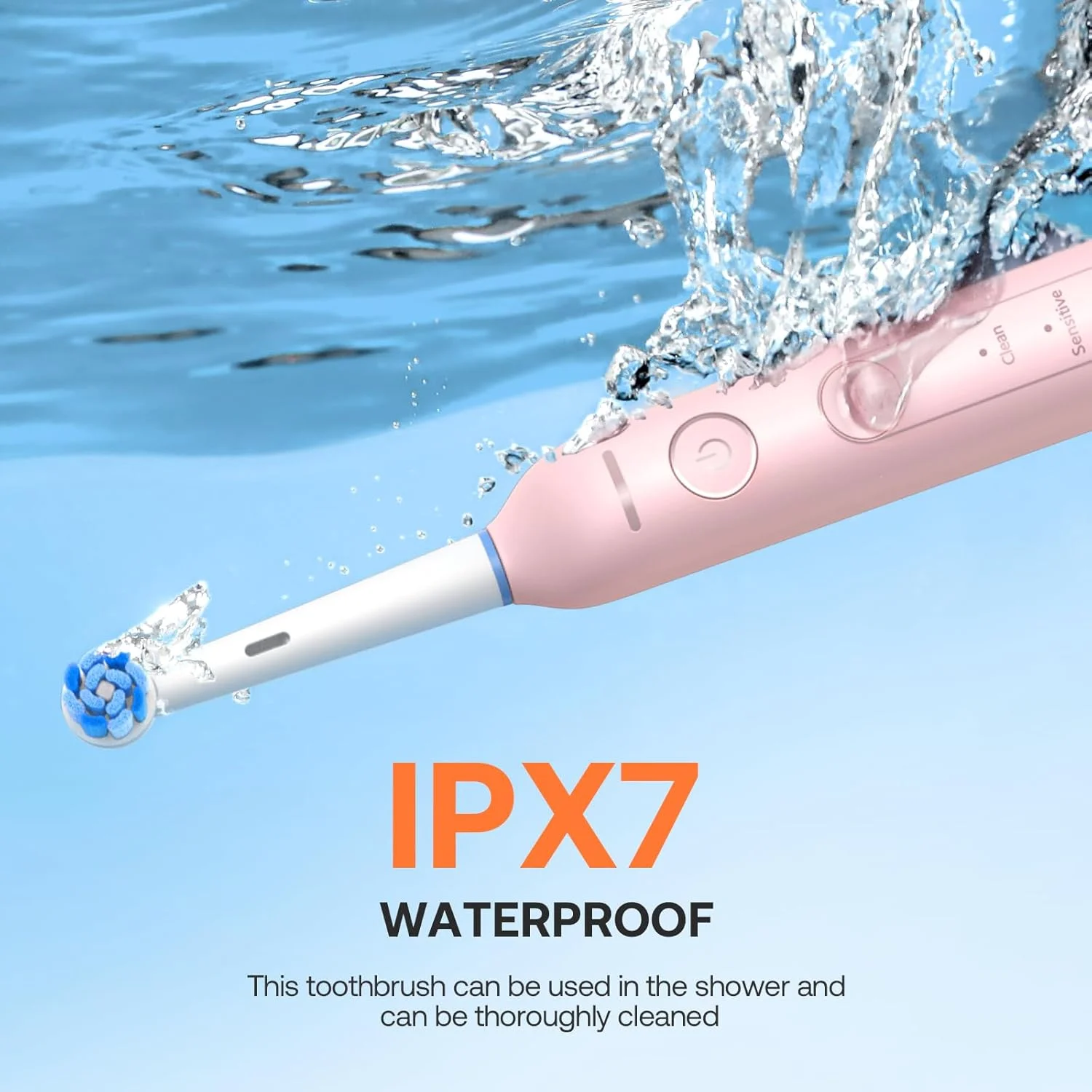 مسواک برقی چرخشی Bitvae، بسته 2 عددی برای بزرگسالان با سنسور فشار، هدیه برای آقایان/خانم ها، مسواک برقی قابل شارژ 5 حالته با 8 سر برس، مشکی و صورتی، R2 مسواک برقی چرخشی Bitvae، بسته 2 عددی برای بزرگسالان با سنسور فشار، هدیه برای آقایان/خانم ها، مسواک برقی قابل شارژ 5 حالته با 8 سر برس، مشکی و صورتی، R2