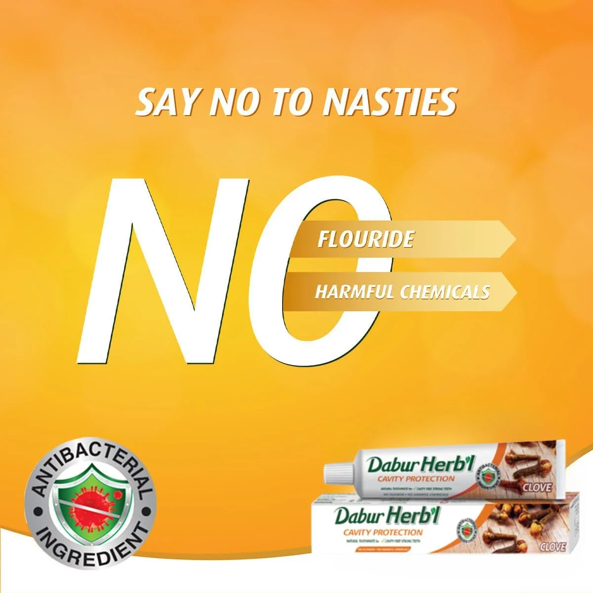 خمیر دندان گیاهی محافظت از دندان با طعم میخک دابور 4 عدد 100 گرمی | غنی شده با میخک و بدون مواد شیمیایی افزودنی | برای دندان های قوی و سالم | بسته 4 عددی