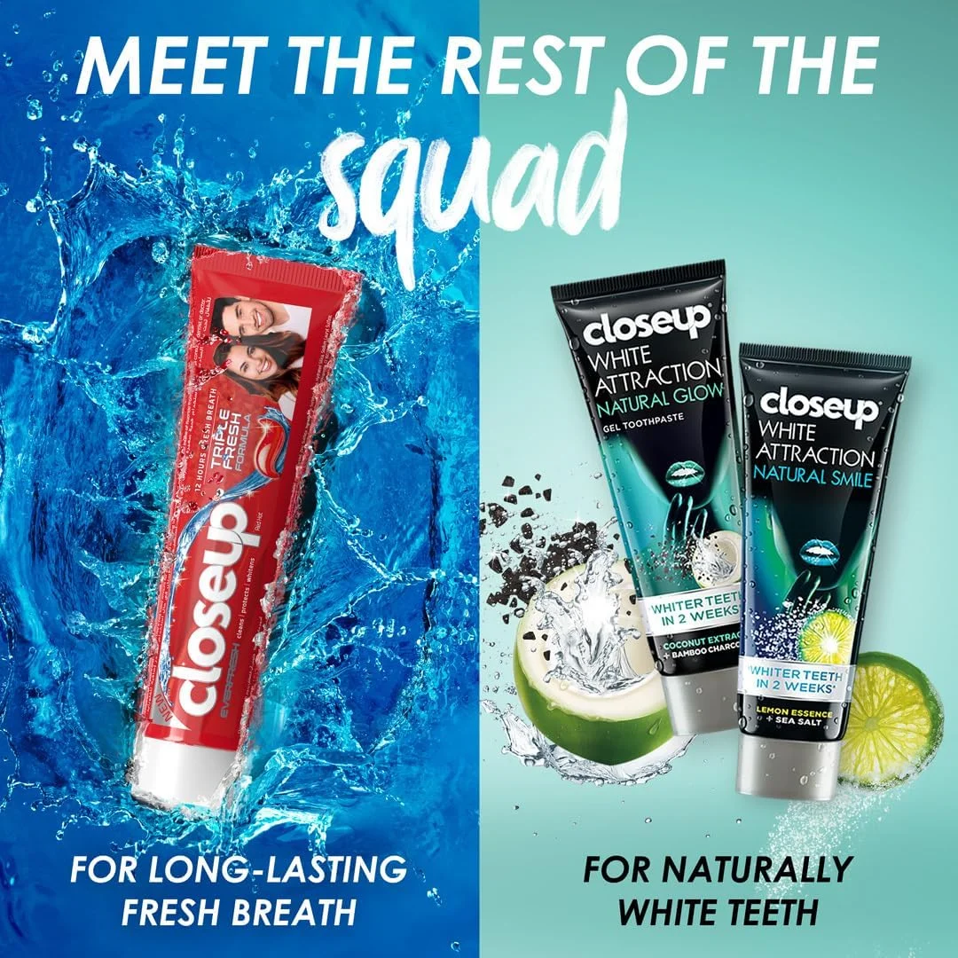 خمیر دندان کلوز آپ یخی سفید Winterblast، 75 میلی لیتر (بسته 2 عددی)