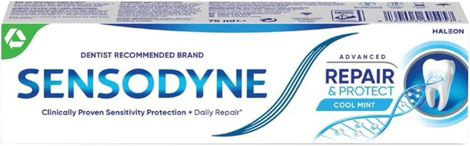 خمیر دندان سنسوداین ترمیم و محافظت پیشرفته با طعم نعناع خنک، 75 میلی لیتر