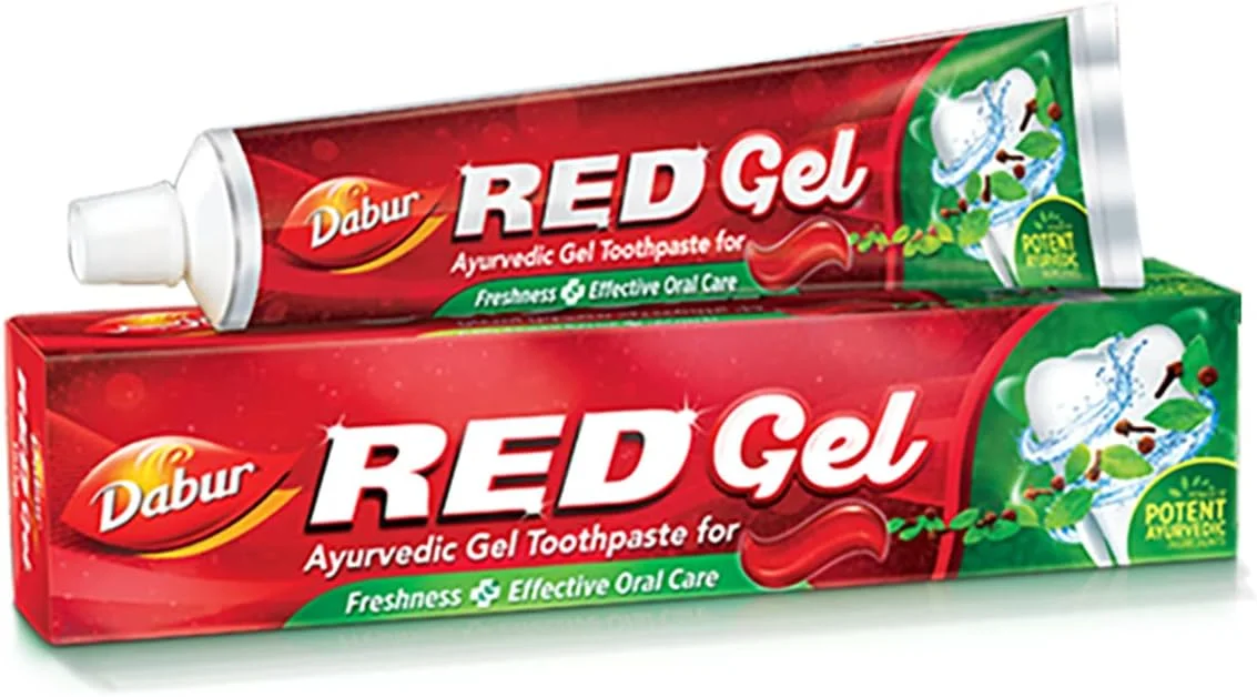 ژل خمیر دندان گیاهی Dabur Red برای دندان ها و لثه، 150 گرم
