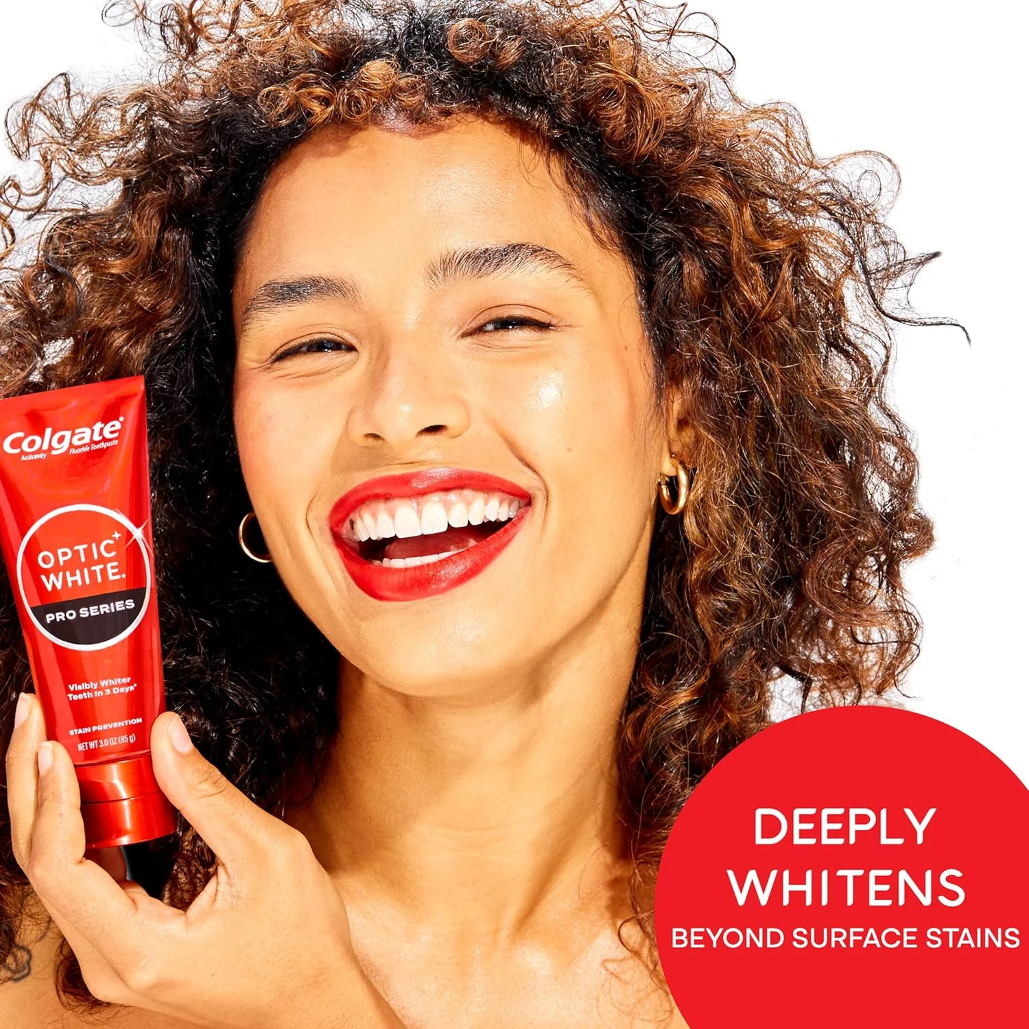 خمیر دندان سفید کننده سری Optic White Pro کلگیت با 5% هیدروژن پراکسید، جلوگیری از لکه، تیوب 3 اونسی خمیر دندان سفید کننده سری Optic White Pro کلگیت با 5% هیدروژن پراکسید، جلوگیری از لکه، تیوب 3 اونسی