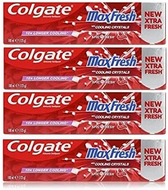 خمیر دندان کلگیت مکس فرش تند با کریستال های خنک کننده - 100 میلی لیتر X 4