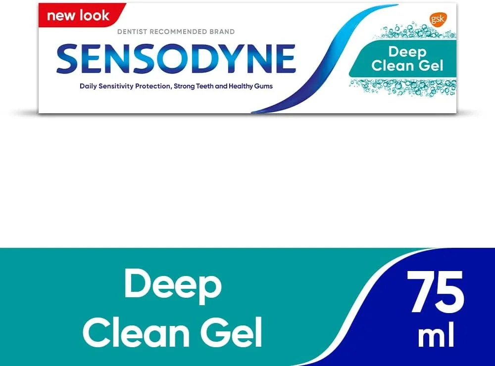 خمیر دندان ژلی سنسوداین Deep Clean حجم 75 میلی لیتر