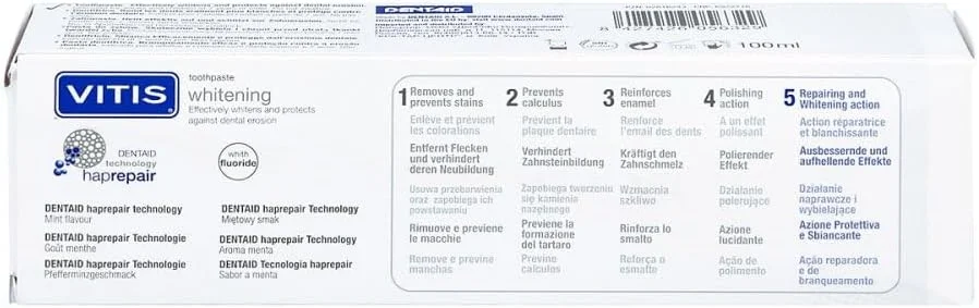 خمیر دندان سفید کننده ویتیس دنتااید 100 میلی لیتر
