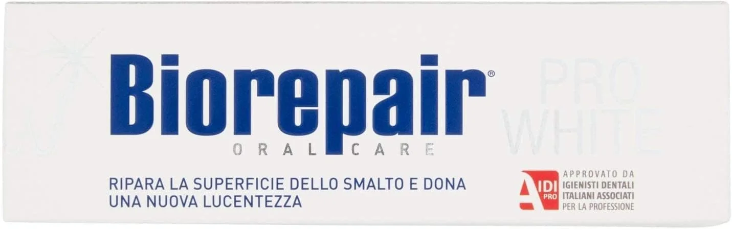 خمیر دندان سفید کننده "Pro White" Biorepair با microRepair - بسته 2 عددی، حجم 75 میلی لیتر [محصول وارداتی ایتالیا]