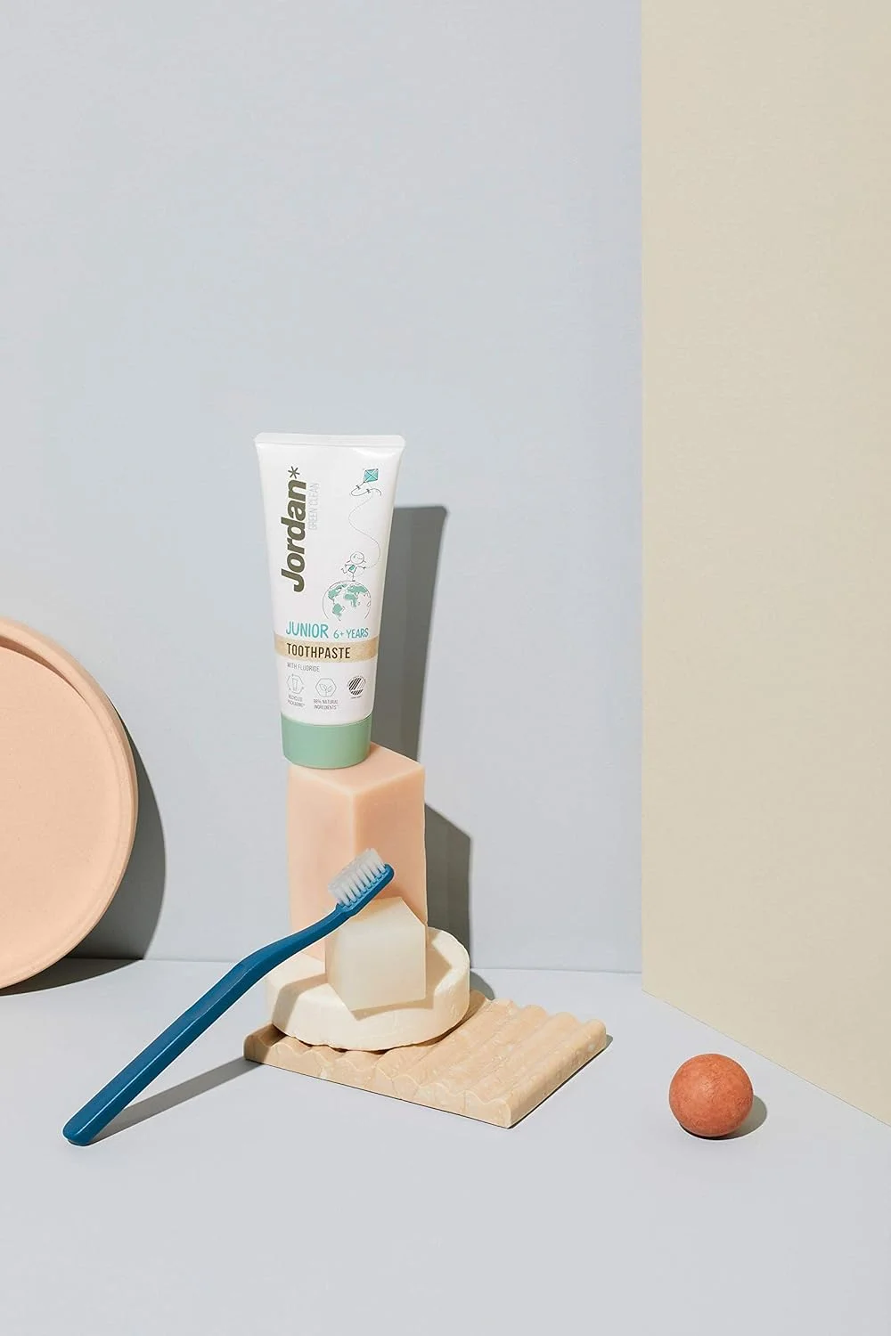 خمیر دندان کودکانه جردن گرین کلین مناسب 6 سال به بالا، 50 میلی لیتر